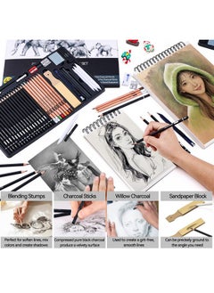 Drawing Sketching Pencil Set, 42 Pack Pro Art Pencil Kit With Graphite Pencils (14B-4H), Charcoal Pencil, Ideal For Shading, Blending, Drawing Set For Beginners & Pro Artists - pzsku/Z24E6CE9223880888742CZ/45/_/1734348257/1f550f49-f789-4144-915f-820611ffcea6