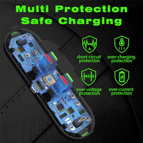 PURBHE Switch Controller Charger for Nintendo Switch, Charging Dock with JoyCon/Pro / PS5 Controller, Charger Station with LED Indicator and Charger Cable for JoyCons, 6 in 1 Nintendo Charging Dock - Image 3
