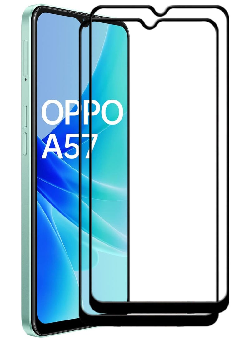 ACLIX 2 Pieces Antistatic ESD Dustproof Premium Quality High Definition Tempered Glass Screen Protector Designed For Oppo A57 - Image 1