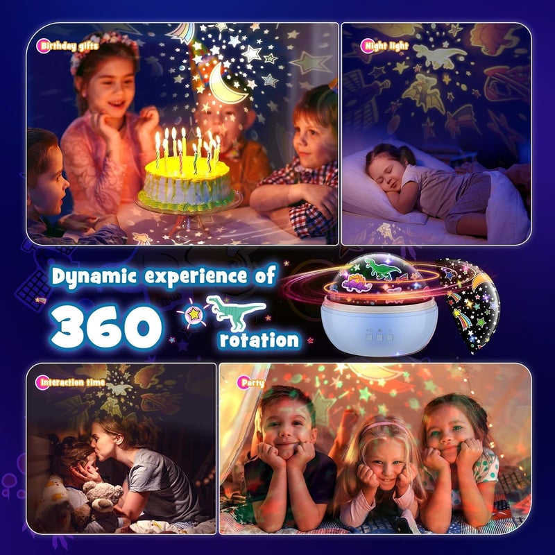 EUCOCO Dinosaur Toys for Boys, Dinosaur Night Light Kids Projector Baby Lights Projector Kids Toys for 1 2 3 4 5 6 Year Old Boys Birthday Gifts Sensory Lights for Autism Sensory Toy for Babies - Image 5