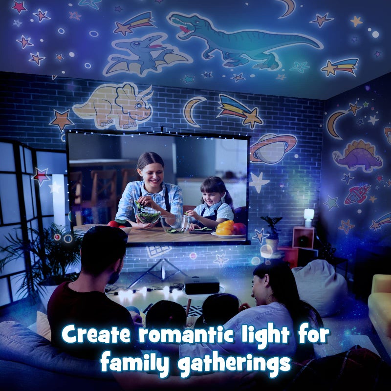 EUCOCO Dinosaur Toys for Boys, Dinosaur Night Light Kids Projector Baby Lights Projector Kids Toys for 1 2 3 4 5 6 Year Old Boys Birthday Gifts Sensory Lights for Autism Sensory Toy for Babies - Image 2