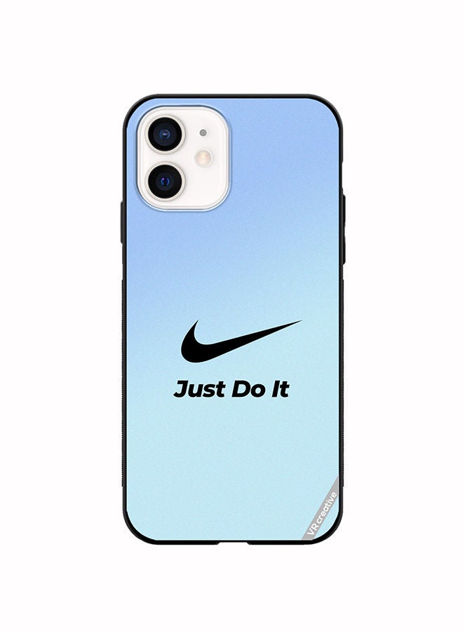 VR CREATIVE غطاء حماية لجهاز آبل آيفون 11 بتصميم شعار نايك باللون الأزرق متعدد الألوان - Image 1