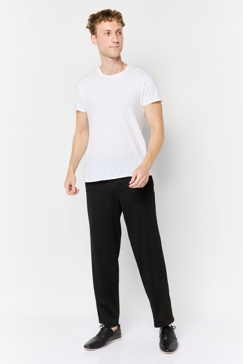 Jack Jones Men Relaxed Fit Plain Cargo Pants, Black  - Image 3