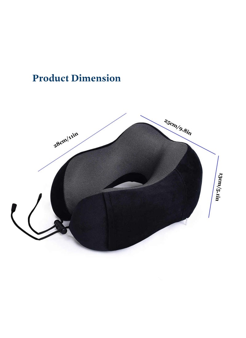 travel Line Travel Line Comfortable Neck Pillow, Support Neck & Head Luxury, Compact & Lightweight Travel Memory Foam Neck Pillow Suitable For Camping, Train, Planes, & Self Driving Cars  - Image 2
