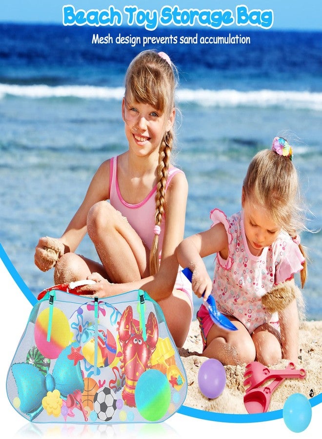 Fabbay 2 Pcs Pool Storage Bag 57 × 30 Inch Pool Storage Swimming Bag Large Hanging Net Swimming Accessories Organizer for Inflatables, Floats, Football, Basketballs, Garage Supplies - Image 5