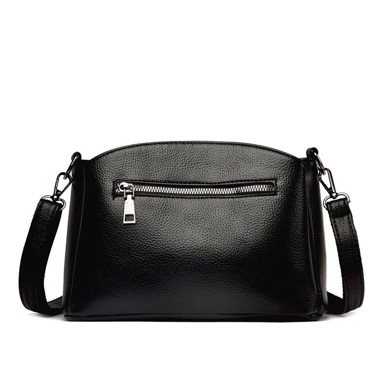 Cross-stitch Leather Bucket Bag - Image 4