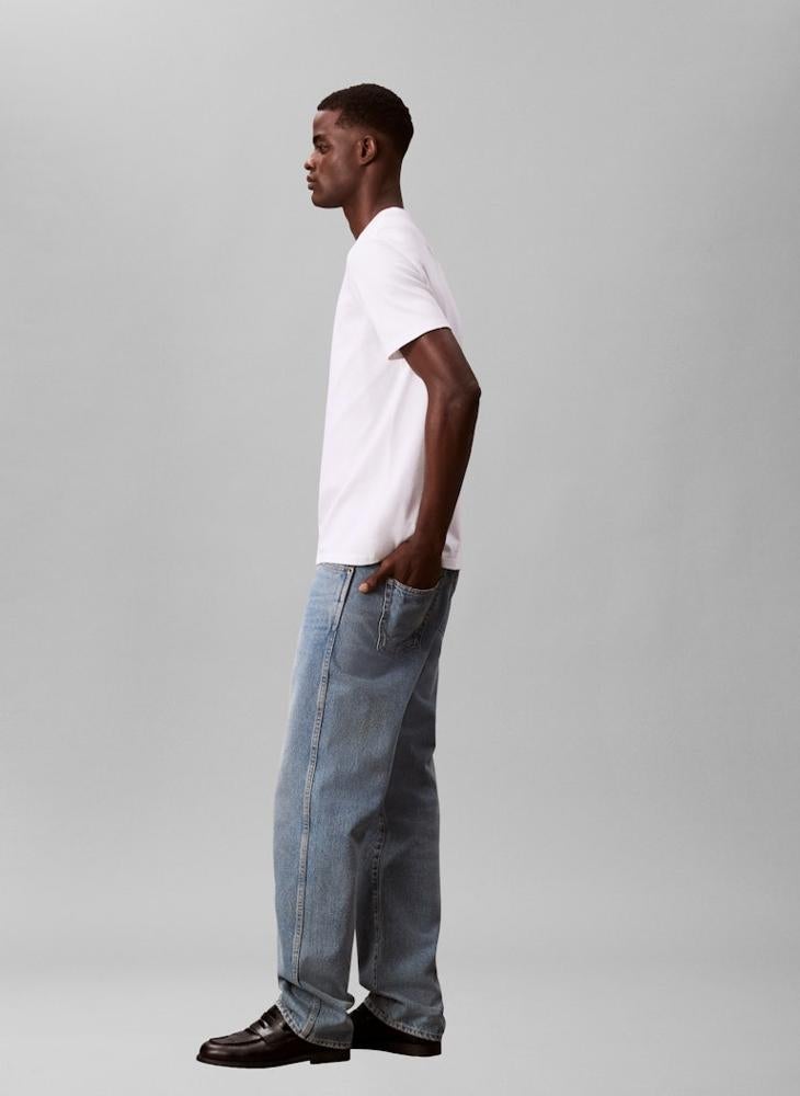 كالفن كلاين تيشيرت بياقة دائرية برسومات - Image 3