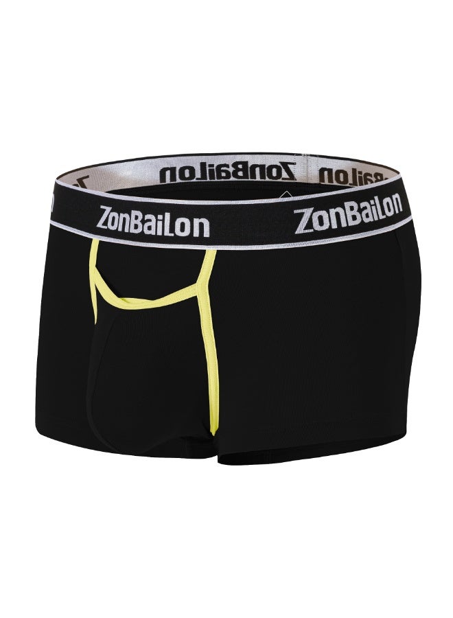 ZonBaiLon Men's Bamboo Fiber Boxer Briefs, Separated Pouch Design Soft Stretch Breathable Underwear, Sizes M-3XL - Image 4