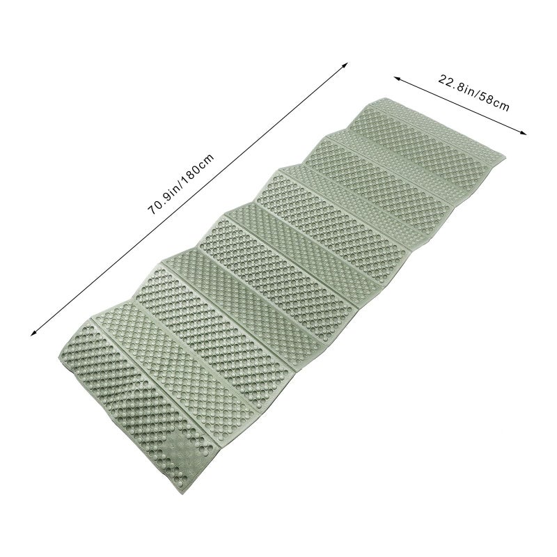Thick Lightweight Folding Camping Sleeping Pad with Aluminum Foil Layer Portable Moisture Proof Mat for Hiking Picnic - Image 3