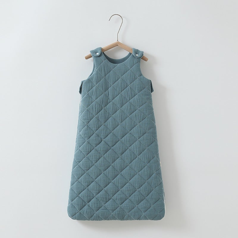 Baby Vest Sleeping Bag Autumn and Winter Thickened Baby Bedding for Boys and Girls Children Warm Quilted Anti-kick Quilt Anti-startling - Image 4
