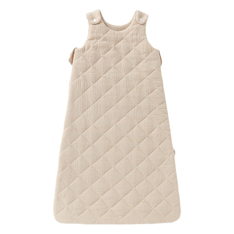 Baby Vest Sleeping Bag Autumn and Winter Thickened Baby Bedding for Boys and Girls Children Warm Quilted Anti-kick Quilt Anti-startling - Image 2