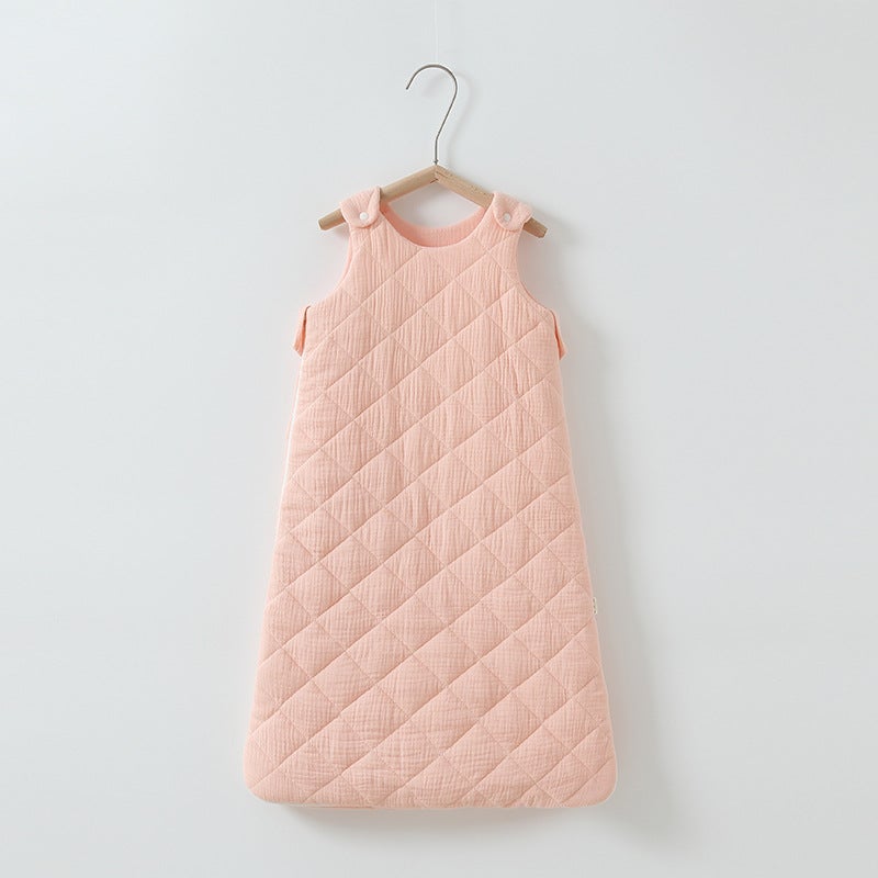 Baby Vest Sleeping Bag Autumn and Winter Thickened Baby Bedding for Boys and Girls Children Warm Quilted Anti-kick Quilt Anti-startling - Image 1