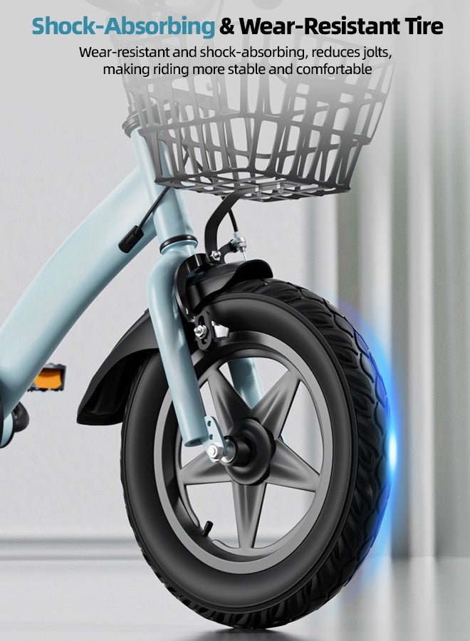 Sandinrayli 12 Inch Bicycle for Kids, with Flashing Training Wheels and Basket, High Carbon Steel Frame, Kids Bike for 4-8 Years Boys and Girls - Image 2