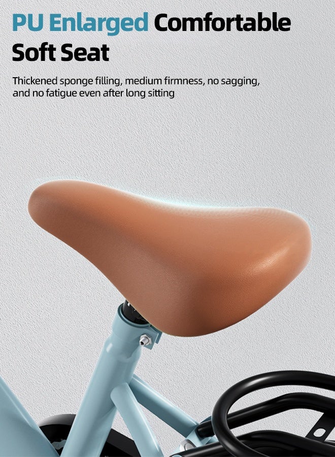 Sandinrayli 12 Inch Bicycle for Kids, with Flashing Training Wheels and Basket, High Carbon Steel Frame, Kids Bike for 4-8 Years Boys and Girls - Image 4