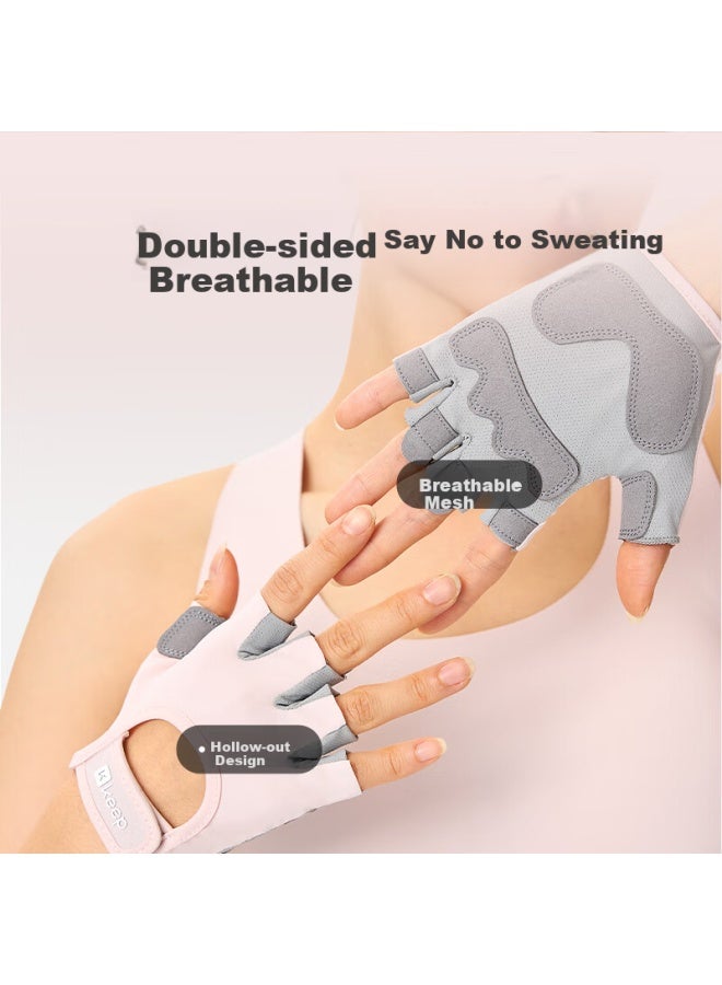 Keep Keep Skin-friendly Breathable Fitness Gloves Anti-slip Pull-up Bar Dumbbell Exercise Equipment Cycling Black L - Image 4