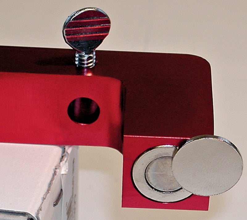 بروفورم جسر مغناطيسي من Proform Deck Bridge يصل إلى 4-1/2 بوصة من الألومنيوم المؤكسد باللون الأحمر - Image 4