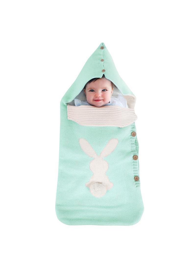 General - Comfortable Unisex Soft Warm Button Knit Sleeping Sack Baby Bag Use For Stroller Cot - Image 1
