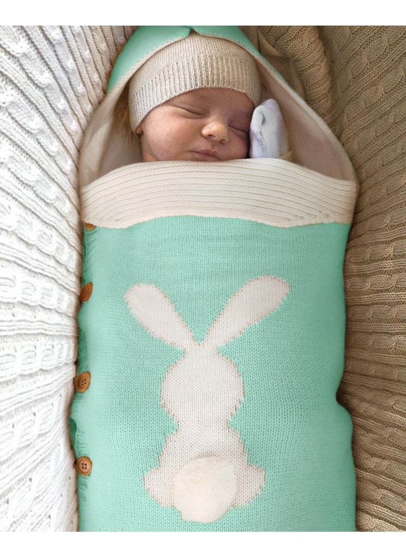 General - Comfortable Unisex Soft Warm Button Knit Sleeping Sack Baby Bag Use For Stroller Cot - Image 1