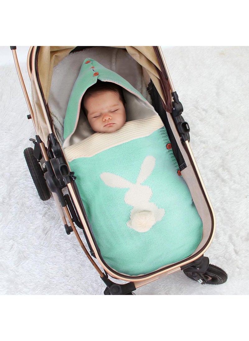 General - Comfortable Unisex Soft Warm Button Knit Sleeping Sack Baby Bag Use For Stroller Cot - Image 1