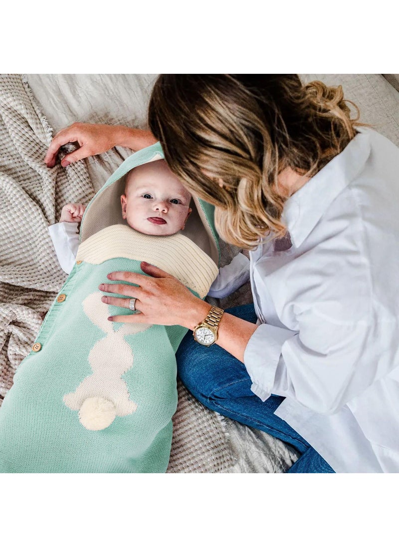 General - Comfortable Unisex Soft Warm Button Knit Sleeping Sack Baby Bag Use For Stroller Cot - Image 1
