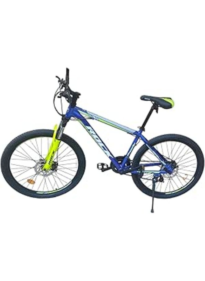 Generic Rock 26 Bike - Sturdy Frame, Stylish Blue Color, 21-Speed Gears, 26-Inch Wheels, V-Brake System, Modern and Comfortable Design, Adjustable Seat & Handlebars  - Image 1