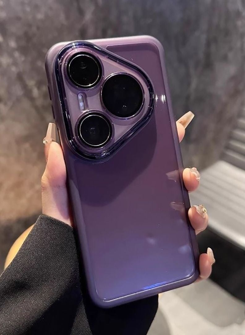 متوافق مع الغطاء الخلفي لهاتف Huawei Pura 80 Ultra، مادة TPU ناعمة، شفاف، مع فيلم حماية العدسة المدمج، حافظة P80 - Image 1