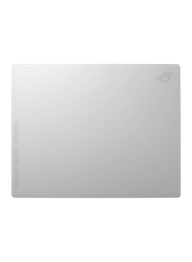 Rog Yueshi Ace L Tempered Glass Gaming Mouse Pad, Coated, 9h Tempered Glass, Large Desk Pad, Gaming Mouse Pad, Ultra-slip Resistant Rubber Bottom, White - Image 3