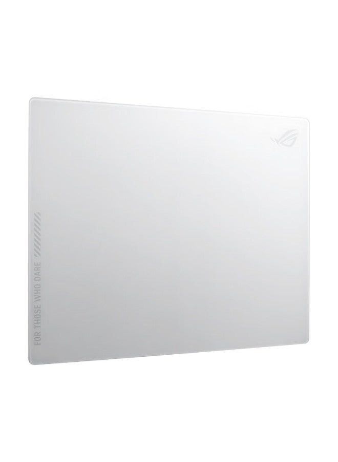 Rog Yueshi Ace L Tempered Glass Gaming Mouse Pad, Coated, 9h Tempered Glass, Large Desk Pad, Gaming Mouse Pad, Ultra-slip Resistant Rubber Bottom, White - Image 4