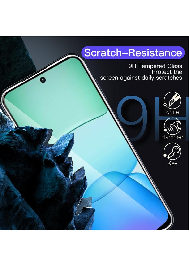 Techie 2 pack HD Tempered Glass Screen Protector for Xiaomi Redmi 13 4G 2024 - Anti Reflection Anti Bubbles 9H Hardness 0.33 mm Rounded Edges Easy Installation - Image 3