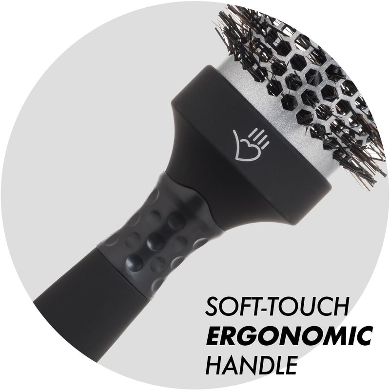 Sam Villa Signature Nylon and Boar Bristle Hair Brush Thermal Round Styling Brush - Image 4