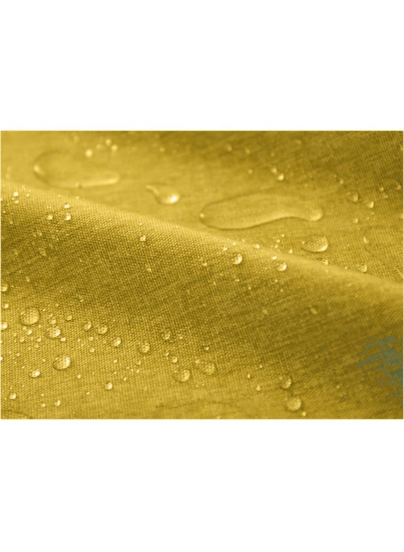 Anna 120*120cm Easy-Clean Waterproof Oil-Resistant Faux Linen Fringe Tablecloth - Image 3