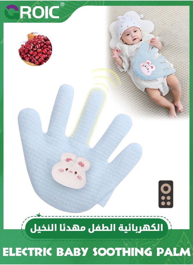 GROIC Electric Baby Soothing Palm with Remote Control, Baby Patting To Sleep Artifact, Baby Anti-Startle Pressure Pillow Anti-Flatulence Accessible Coax Sleeping Pillow, Heating Baby Sleep Soothers  - Image 1