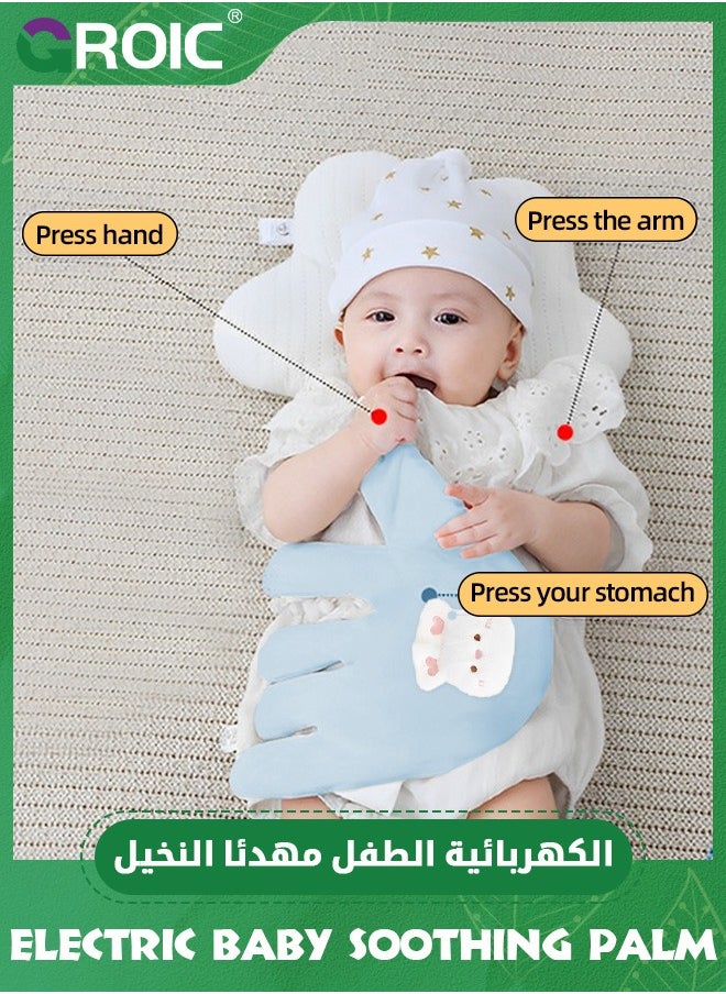 GROIC Electric Baby Soothing Palm with Remote Control, Baby Patting To Sleep Artifact, Baby Anti-Startle Pressure Pillow Anti-Flatulence Accessible Coax Sleeping Pillow, Heating Baby Sleep Soothers  - Image 3