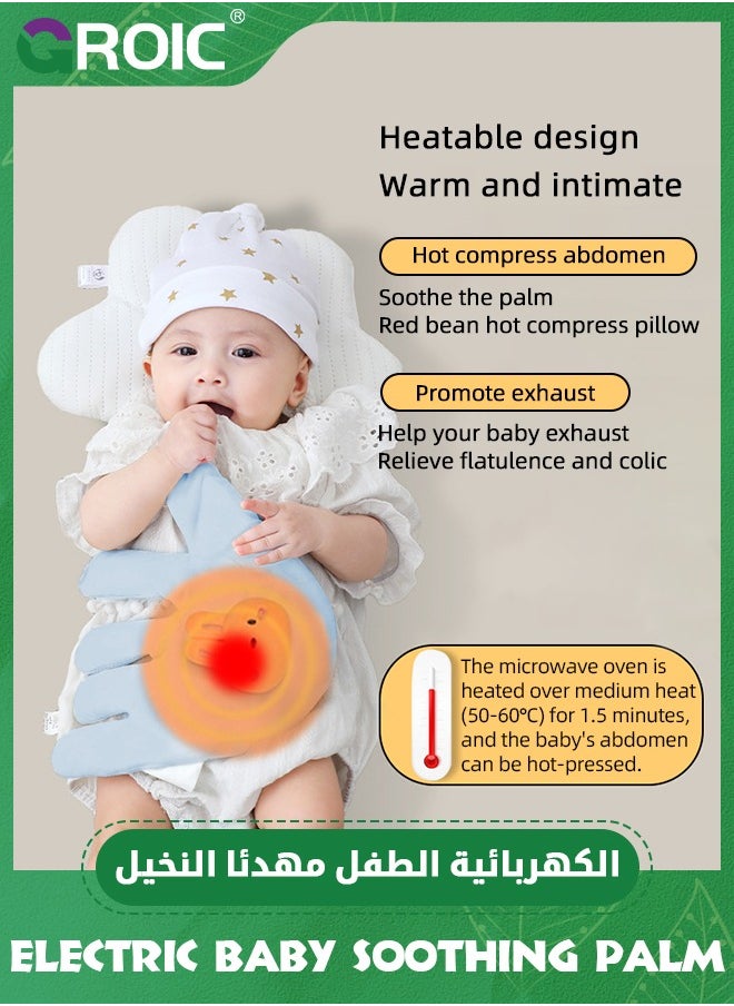 GROIC Electric Baby Soothing Palm with Remote Control, Baby Patting To Sleep Artifact, Baby Anti-Startle Pressure Pillow Anti-Flatulence Accessible Coax Sleeping Pillow, Heating Baby Sleep Soothers  - Image 4