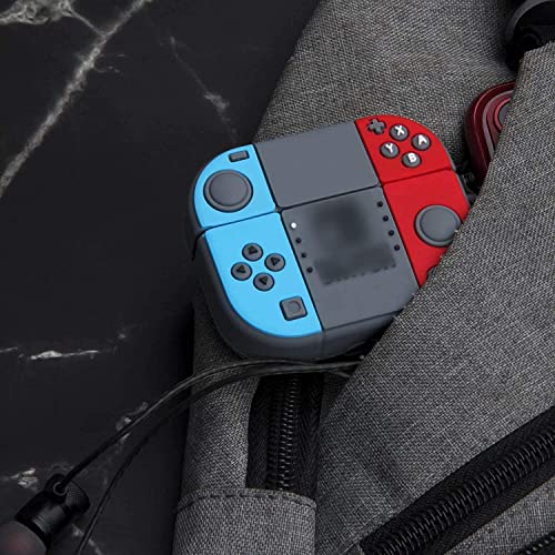 Meyaar Case for OnePlus Nord Buds 3 Pro, OnePlus Nord Buds 3 Silicone Cover with Keychain (Nin-tendo (Blue)) - Image 3