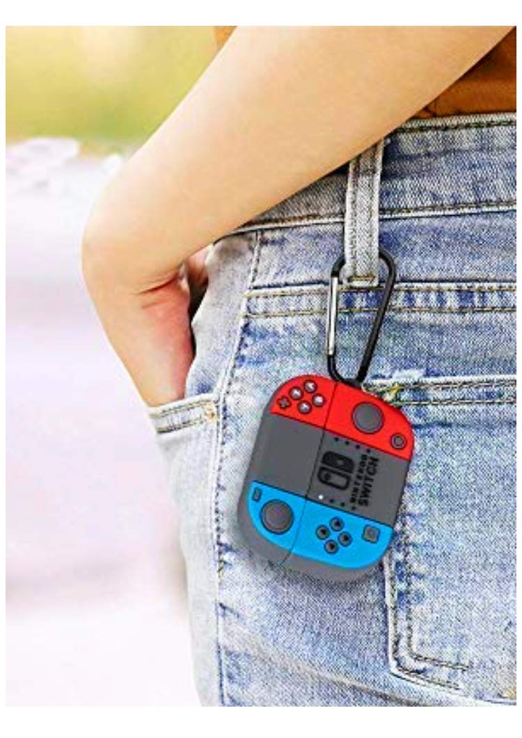 Meyaar Case for OnePlus Nord Buds 3 Pro, OnePlus Nord Buds 3 Silicone Cover with Keychain (Nin-tendo (Blue)) - Image 4