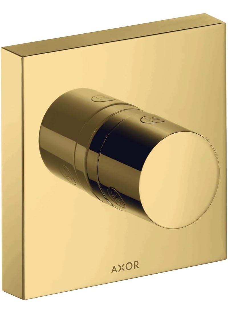 AXOR AXOR ShowerSolutions Modern 1Handle 5inch Wide Diverter Valve Trim Onlywith Diverter in Polished Gold Optic 10932991 