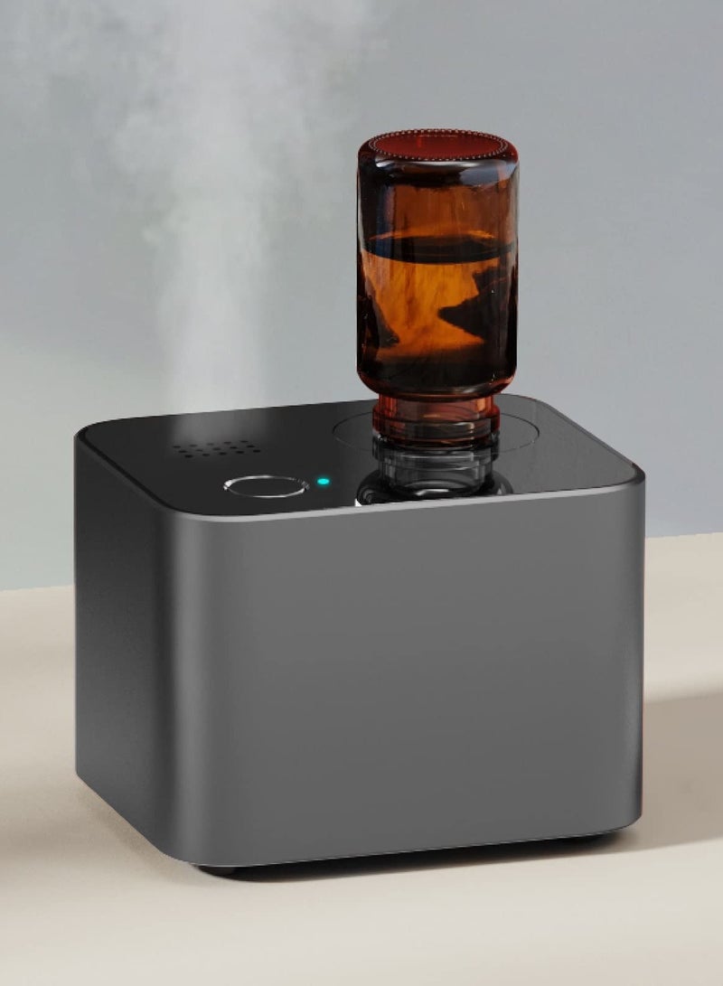 SOLARAE Aromatherapy Diffuser - Waterless Nebulizing Diffusers for Essential Oils Large Room, No Water & No Heat & Noiseless & Cordless & Battery Operated for Living Room Office Home Car (Black) - Image 1