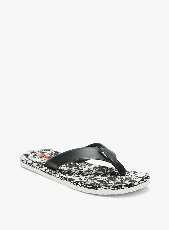 Lee Cooper Men Printed Slip On Thong Slippers