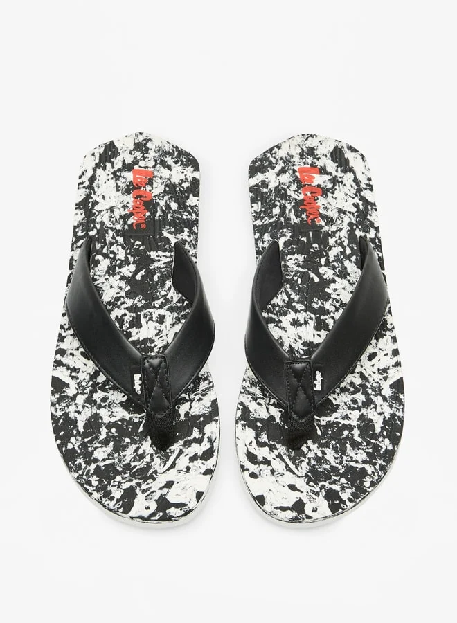 Lee Cooper Men Printed Slip On Thong Slippers