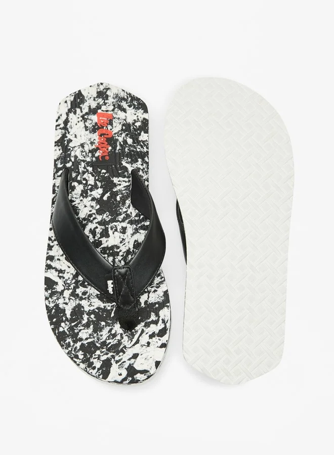 Lee Cooper Men Printed Slip On Thong Slippers