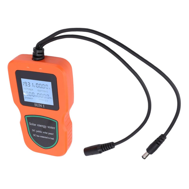 Solar Panel Tester Multimeter 5W to 500W Power Range LCD Display for PV Testing Orange - Image 5