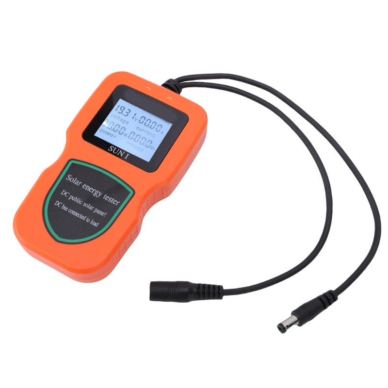 Solar Panel Tester Multimeter 5W to 500W Power Range LCD Display for PV Testing Orange - Image 3