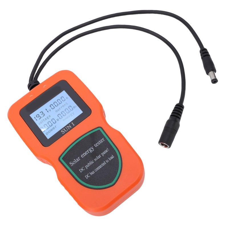 Solar Panel Tester Multimeter 5W to 500W Power Range LCD Display for PV Testing Orange - Image 4