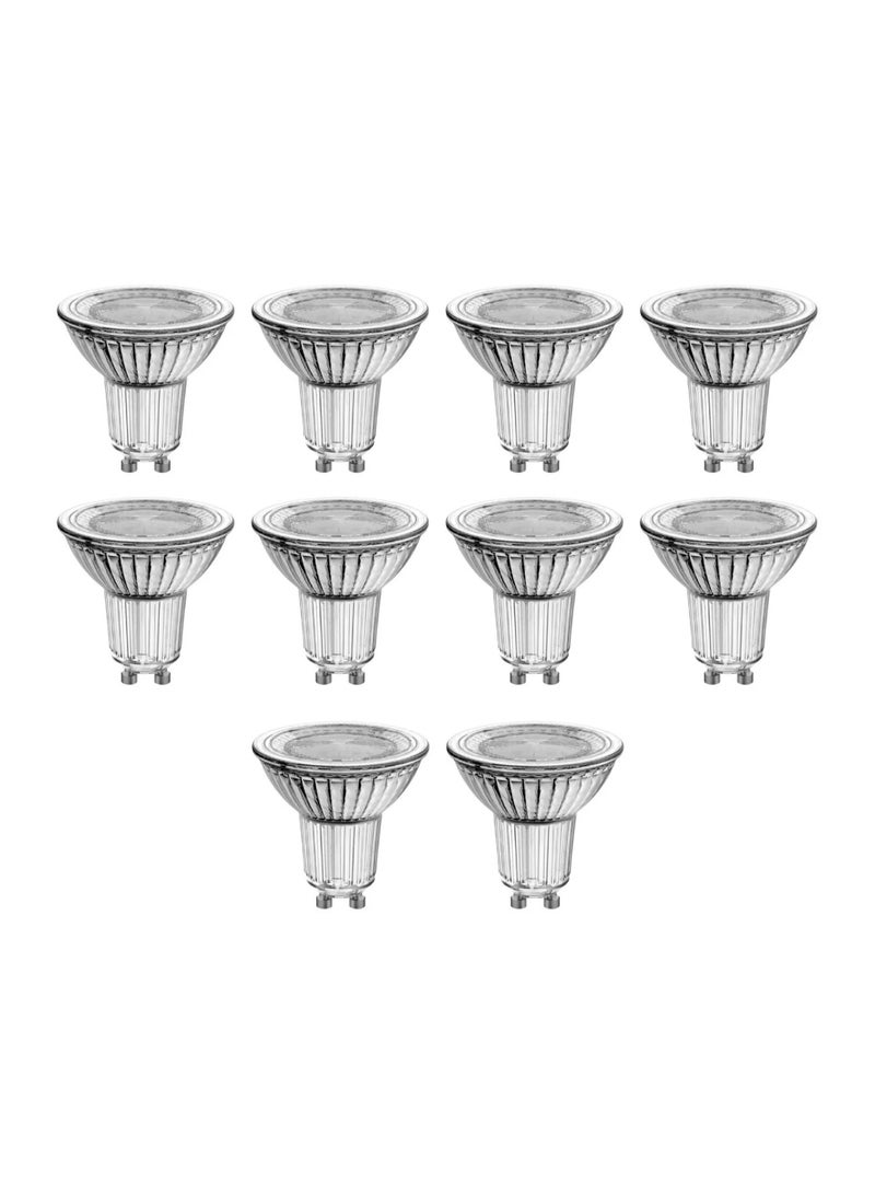 LEDVANCE Ledvance LED PAR16 7.5W 6500K Daylight GU10 Dimmable Spotlight 36° Beam 80W Halogen Replacement Long Life- Pack of 10 - Image 1
