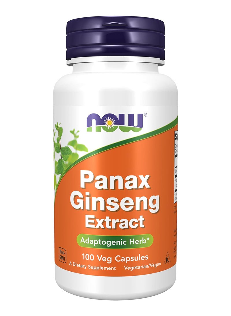 now Panax Ginseng 500 Mg 100 Veg Capsules - Image 1