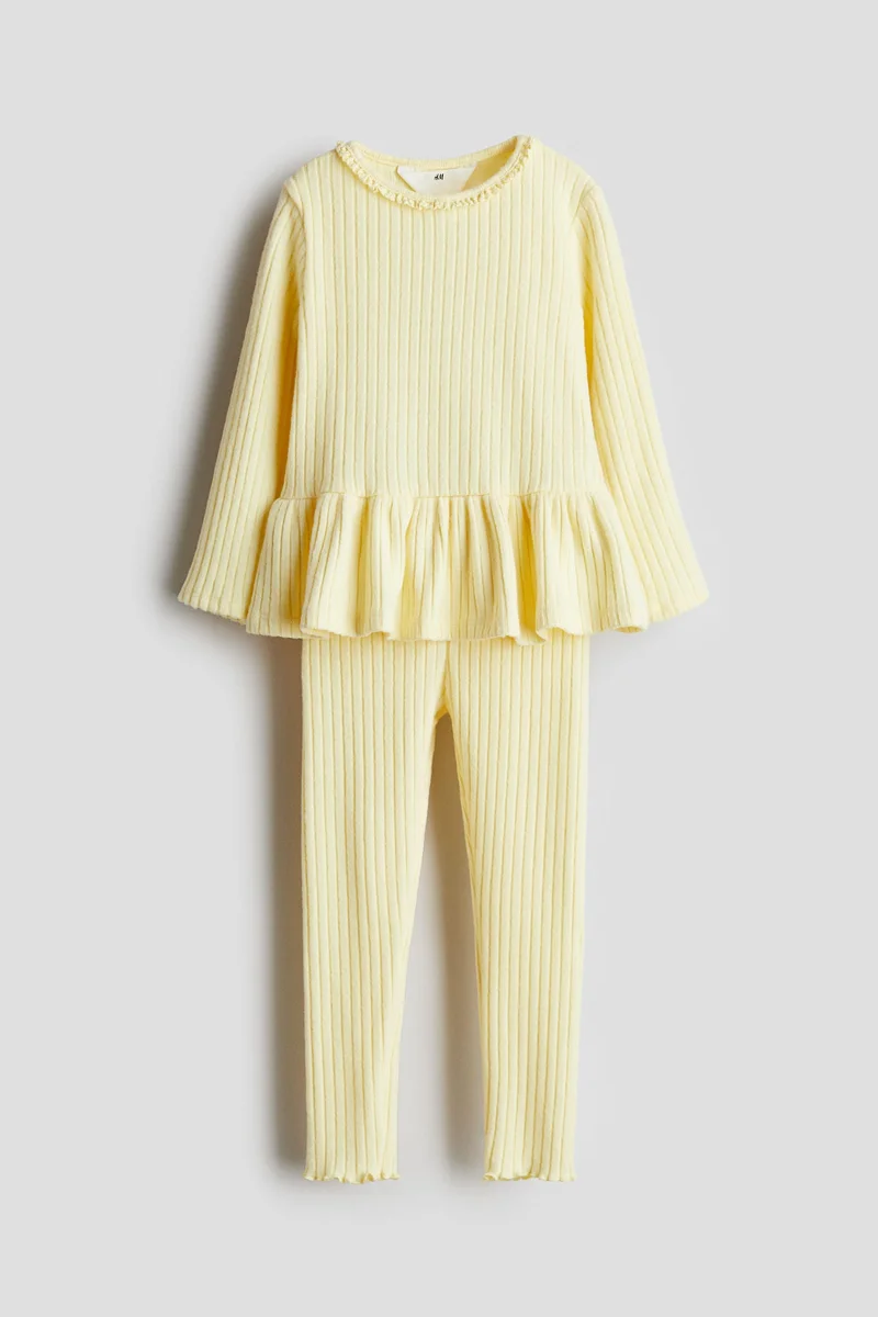 H&M 2-Piece Rib-Knit Set