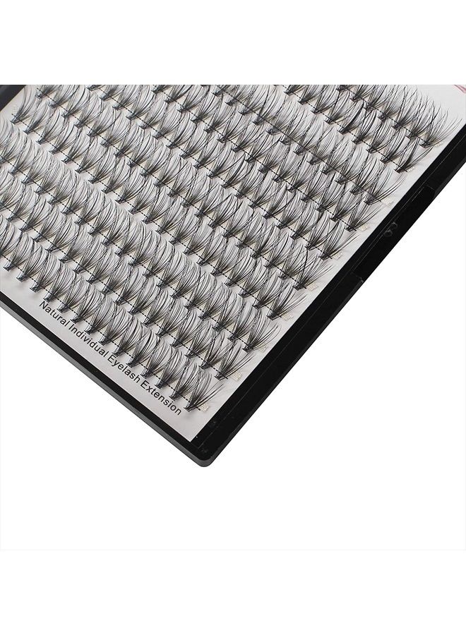 Dedila 8-22mm to Choose 20D/40D Individual False Eyelashes Makeup Cluster Eyelashes Thickness 0.07mm D Curl Natural long Black Soft Lightweight 3D Eye Lashes Extensions Dramatic Look (10mm） - Image 2