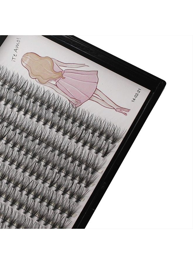 Dedila 8-22mm to Choose 20D/40D Individual False Eyelashes Makeup Cluster Eyelashes Thickness 0.07mm D Curl Natural long Black Soft Lightweight 3D Eye Lashes Extensions Dramatic Look (10mm） - Image 1