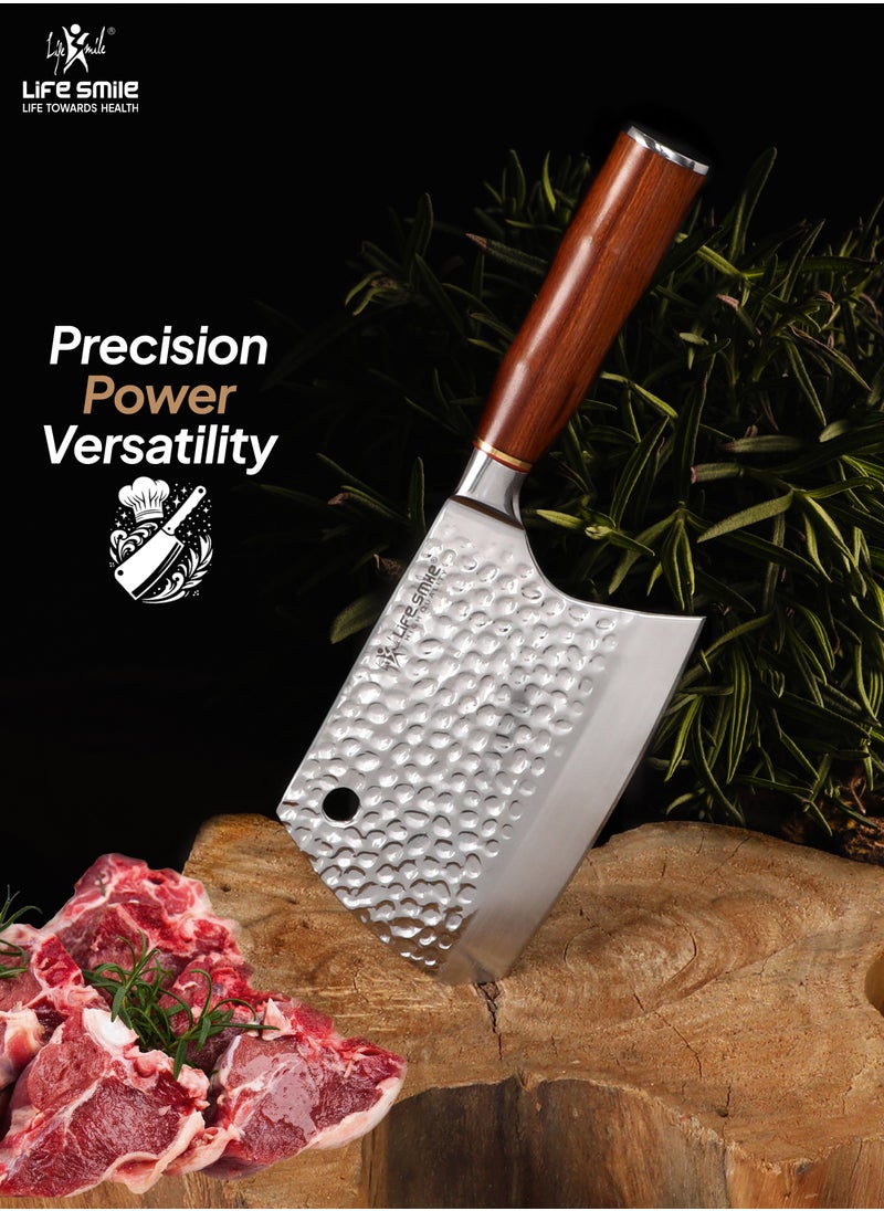 Life Smile - Premium Quality Hig Carbon Stainlesss Steel 9-Piece Knife Set with Block, Razor-Sharp, German Engineered Knives Set Durable and Strong - Image 1